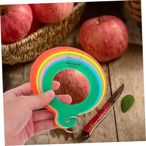 LIFKOME Fruit Diameter Measuring Gauge Portable Ruler for Apples Oranges Easy to Use Fruit Grading Tool for Accurate Measurement and Sorting of Fruits Vegetables in Saudi Arabia