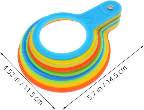 BESPORTBLE 2PCS Fruit Diameter Measuring Tool Plastic Fruit Size Ring Diameter Gauge for Home Use in Saudi Arabia