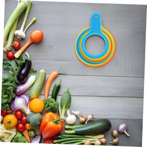 BESPORTBLE 2PCS Fruit Diameter Measuring Tool Plastic Fruit Size Ring Diameter Gauge for Home Use in Saudi Arabia