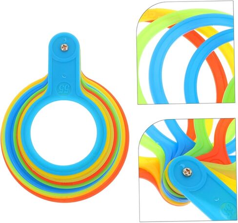 BESPORTBLE 2PCS Fruit Diameter Measuring Tool Plastic Fruit Size Ring Diameter Gauge for Home Use in Saudi Arabia