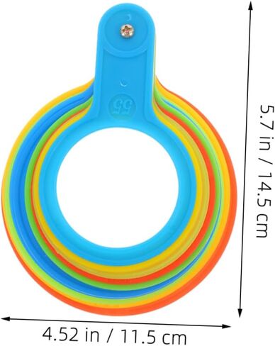 BESPORTBLE 2PCS Fruit Diameter Measuring Tool Plastic Fruit Size Ring Diameter Gauge for Home Use in Saudi Arabia