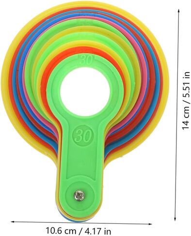 2pcs Fruit Measuring Device Fruit Diameter Measure Citrus Ring Vegetable Gauge Tool Plastic Measuring Lap Simple Operation in Saudi Arabia