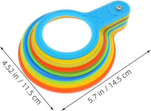 2Pcs Fruit Diameter Measuring Gauge Plastic Apples Measuring Tool for Accurate Sizing Grading Versatile Fruit Measuring Ring for Home Use for Apples and More in Saudi Arabia