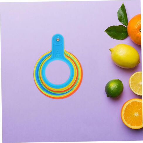 2Pcs Fruit Diameter Measuring Gauge Plastic Apples Measuring Tool for Accurate Sizing Grading Versatile Fruit Measuring Ring for Home Use for Apples and More in Saudi Arabia