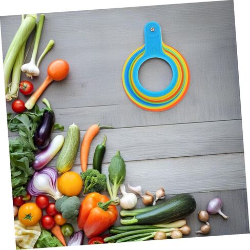 2Pcs Fruit Diameter Measuring Gauge Plastic Apples Measuring Tool for Accurate Sizing Grading Versatile Fruit Measuring Ring for Home Use for Apples and More in Saudi Arabia