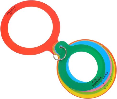 Ciieeo Fruit Size Measurement Ring Adjustable Plastic Gauge for Apples Oranges and Peaches Diameter Measuring Tool for Accurate Fruit Sizing in Saudi Arabia