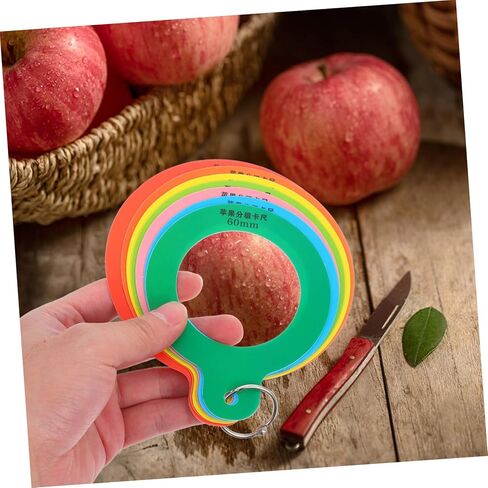 Ciieeo Fruit Size Measurement Ring Adjustable Plastic Gauge for Apples Oranges and Peaches Diameter Measuring Tool for Accurate Fruit Sizing in Saudi Arabia