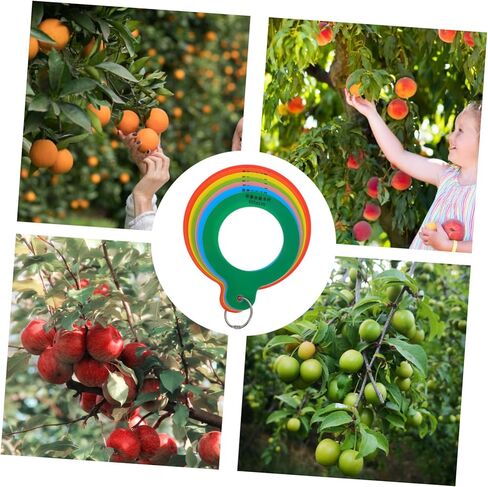 Ciieeo Fruit Size Measurement Ring Adjustable Plastic Gauge for Apples Oranges and Peaches Diameter Measuring Tool for Accurate Fruit Sizing in Saudi Arabia