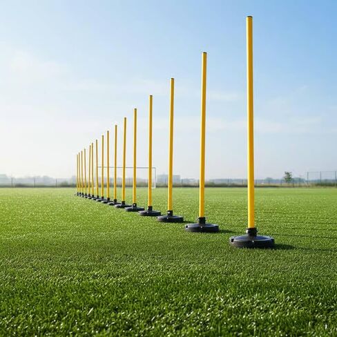 Adjustable Agility Pole High-Visibility Color Telescopic Training Pole Portable Football Drill for Athletes, Dog Trainers, Backyard Practice in Saudi Arabia