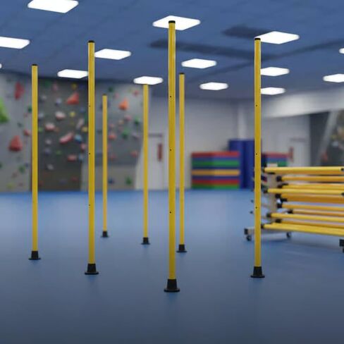 Adjustable Agility Pole High-Visibility Color Telescopic Training Pole Portable Football Drill for Athletes, Dog Trainers, Backyard Practice in Saudi Arabia