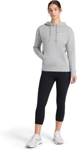 Reebok Women's To the Core Hoodie, Standard Fit, Midweight Cotton-poly Fleece Fabric in Saudi Arabia