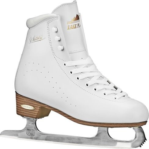 Lake Placid Whitney Women's Traditional Figure Ice Skates, White, Size 6 in Kuwait