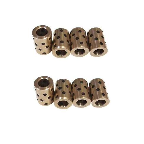 Graphite Copper Sleeve Linear Bearing LM4/5/6/8/8S/10/12/13/16/20/22/23/LM25 Oil-Free Sleeve Self-Lubricating Bearing(4pcs) in Saudi Arabia