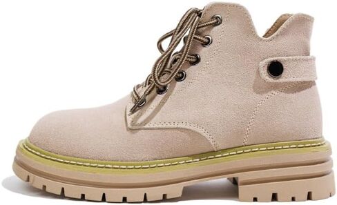 Women's Suede Hiking Boots, Work Boots with Rugged Sole for Outdoor, Backpacking Walking Hiking Shoes,snow Outdoor Casual Lace up Ankle Boots in Saudi Arabia
