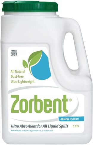 طقم التسرب السائل 5 كوارت (حزمة من 1) 16x أكثر امتصاصًا من الطين ، القيء التجاري ، البول ، الزيت ، جميع السوائل مسحوق ، قابلة لإعادة الاستخدام in Kuwait