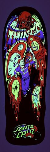 Santa Cruz Stranger Things Grabke Max Melting Clock 9.7in x 29.4in Skateboard Decks in Saudi Arabia