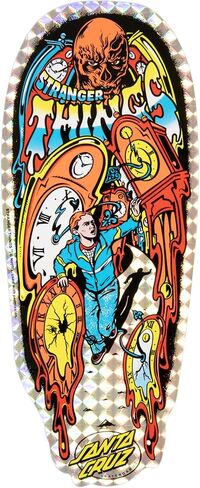 Santa Cruz Stranger Things Grabke Max Melting Clock 9.7in x 29.4in Skateboard Decks in Saudi Arabia