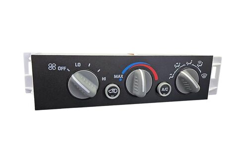 599-006 لوحة التحكم في المناخ A/C الأمامية A مع مفتاح إزالة النافذة الخلفية متوافق مع 1996-2000 Cadillac Chevy و GMC in Kuwait