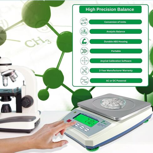 Tree HRB-XG 10001 ميزان مختبري عالي الدقة، 10000 جرام × 0.1 جرام مقياس رقمي للاستخدام العلمي والصناعي والتجاري in Kuwait