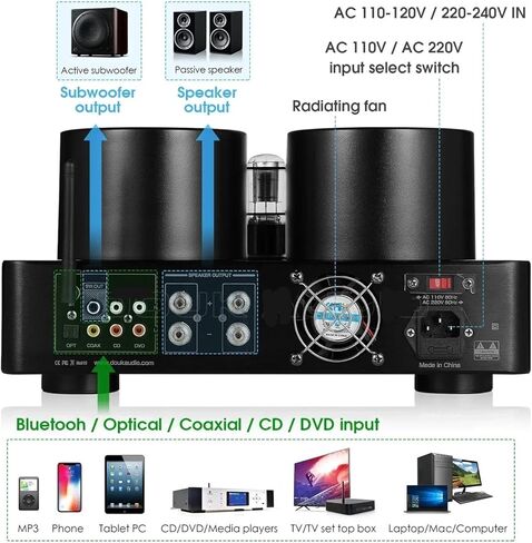 HiFi الهجين ستيريو مُضخّم صوت استقبال الصوت محوري/مضخم الطاقة البصري U Player in Saudi Arabia
