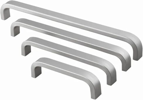 4/6/8/10/12 بوصة مقابض ألومنيوم خزانة باب المطبخ مقبض مستقيم الأثاث الأجهزة 1 قطعة (160 مللي متر الصلبة) in Kuwait