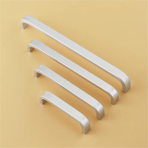 4/6/8/10/12 بوصة مقابض ألومنيوم خزانة باب المطبخ مقبض مستقيم الأثاث الأجهزة 1 قطعة (160 مللي متر الصلبة) in Kuwait