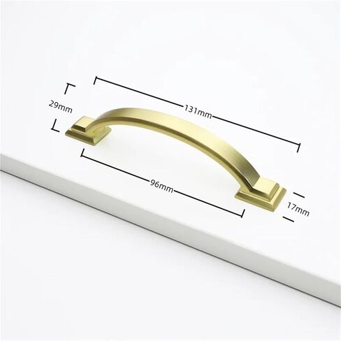 مقابض للخزانة الصلبة المطبخ خزانة درج خزانة سبائك الزنك الباب تسحب للأثاث 1 قطعة (نحى-النحاس-C96mm) in Kuwait