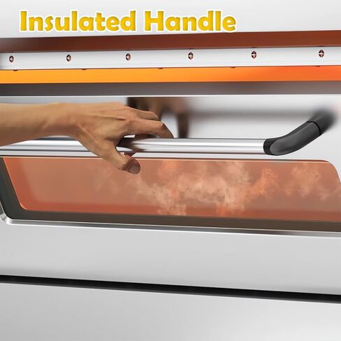 Commercial Pizza Oven Double-Decker Convection Oven 20℃-350℃ Heating Range, 0-99min Timing Range Electric Baking Ovens 220V SIngles Phase 6400W in Kuwait