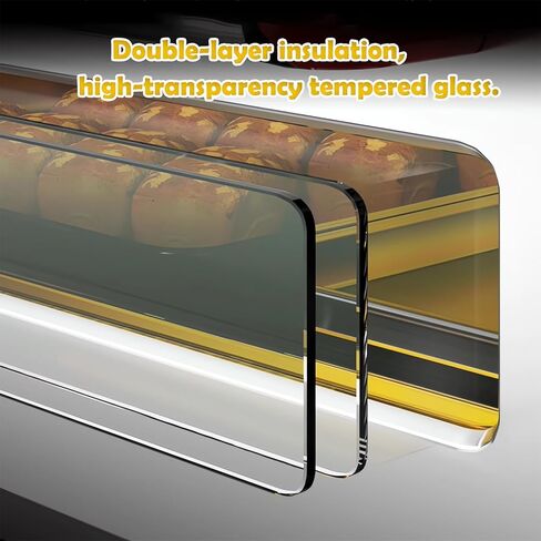 Commercial Pizza Oven Double-Decker Convection Oven 20℃-350℃ Heating Range, 0-99min Timing Range Electric Baking Ovens 220V SIngles Phase 6400W in Kuwait