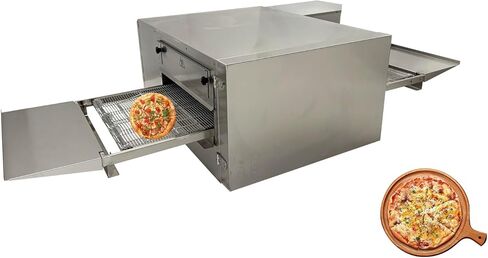 Commercial Countertop Pizza Oven Pizza Baking Oven 18" Belt Reversible Conveyor for Restaurant 220V 3PH 9KW in Kuwait