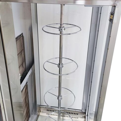 Gas Chicken Rotisserie Machine Commercial Chicken Duck Rotisserie Oven,Stainless Steel Rotary Chicken Roaster Machine with Adjustable Temperature 7.5KW 110V/ 60HZ in Kuwait