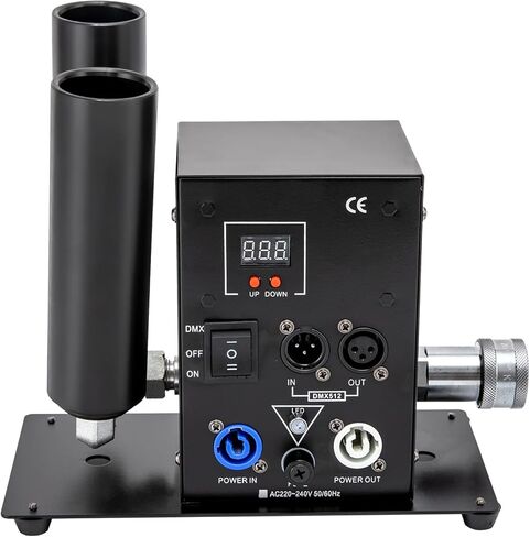 Eapmic CO2 Machine DJ CO2 Jet Cannon, 150W Double Pipe Digital CO2 Jet Machine DMX CO2 Cannon Stage Effect Machine, Adjustable Angle Cryo Jet CO2 Club Cannon, 16.4-19.7ft Jet Height in Saudi Arabia