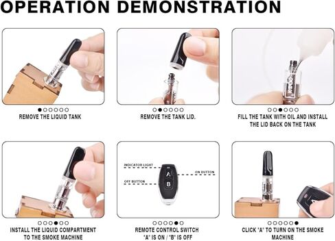 Mini smoke machine handheld smoke machine, smoke effector, used for smoke special effects, shooting props, air flow testing and other scenes in Kuwait