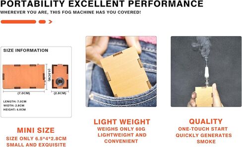 Mini smoke machine handheld smoke machine, smoke effector, used for smoke special effects, shooting props, air flow testing and other scenes in Kuwait