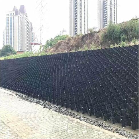Gravel Stabilization Grid for Patios & Paths - Expandable Honeycomb for Grass & Stone Fill 4 x 4 m (13.12 x 13.12 ft) - Paver Stabilizer System in Kuwait