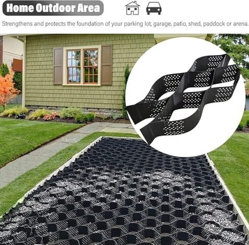 Robust Gravel Stabilization Grids for Driveways & PathwaysHoneycomb Permeable Paving Grids (2x9m) Durable Ground Support for Enhanced Stability in Kuwait