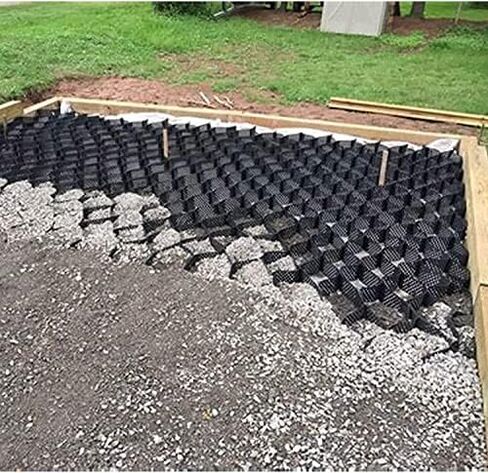HeavyDutyHoneycomb Grid for Garden Retaining Walls2Inch Thick Gravel & Soil Stabilization Ideal for Driveway & Landscape Applications in Kuwait