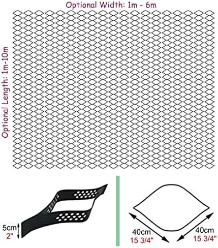 Honeycomb Paving Grate for Garden Pathways Gravel Grid System Foldable Base Kit Permeable Pavers for Hill Stabilization (Size: 2x4M 6.6x13.1FT) in Kuwait