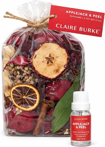 Claire Burke Decorative Potpourri & Spragrance Oil Set ، Applejack & Peel Recent ، 1 Count in Kuwait