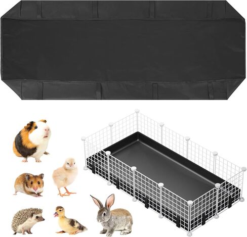 Waterproof Guinea Pig Cage Liner 47.2" X 23.6", Leakproof Bunny Liner Tarp Bottom Base, Reusable Guinea Pig Liners for Cage Washable Rabbit Cage Liner for Ferrets, Hamster, Hedgehog, Chinchilla in Kuwait