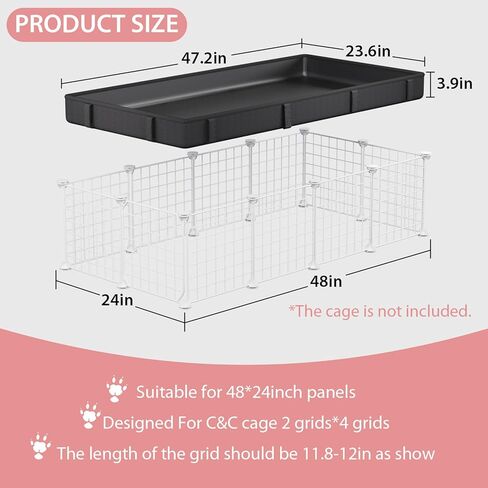 Waterproof Guinea Pig Cage Liner 47.2" X 23.6", Leakproof Bunny Liner Tarp Bottom Base, Reusable Guinea Pig Liners for Cage Washable Rabbit Cage Liner for Ferrets, Hamster, Hedgehog, Chinchilla in Kuwait