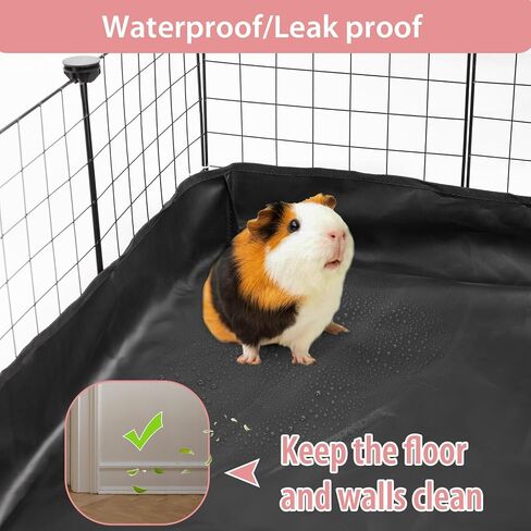 Waterproof Guinea Pig Cage Liner 47.2" X 23.6", Leakproof Bunny Liner Tarp Bottom Base, Reusable Guinea Pig Liners for Cage Washable Rabbit Cage Liner for Ferrets, Hamster, Hedgehog, Chinchilla in Kuwait