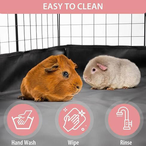 Waterproof Guinea Pig Cage Liner 47.2" X 23.6", Leakproof Bunny Liner Tarp Bottom Base, Reusable Guinea Pig Liners for Cage Washable Rabbit Cage Liner for Ferrets, Hamster, Hedgehog, Chinchilla in Kuwait