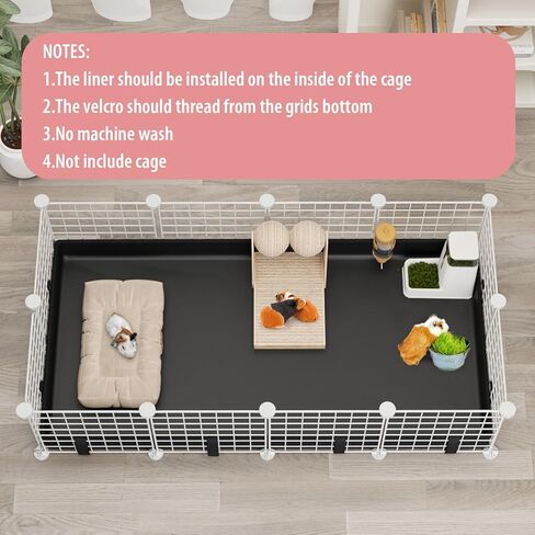 Waterproof Guinea Pig Cage Liner 47.2" X 23.6", Leakproof Bunny Liner Tarp Bottom Base, Reusable Guinea Pig Liners for Cage Washable Rabbit Cage Liner for Ferrets, Hamster, Hedgehog, Chinchilla in Kuwait