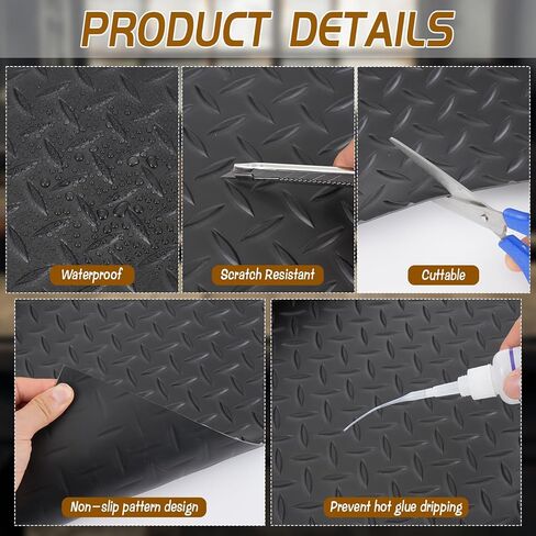 Work Bench Pad Mat, Top PVC Workbench Mat with Non-Slip Texture, 48" x 17" Scratch Stain Resistant Surface Protects Work Bench Tabletop Countertop for Woodworking Crafting Tool Protection in Kuwait