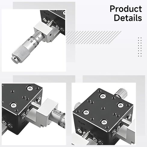 Generic Compact Xy Table Manual Sliding Stage, Lgy40-C Optical Adjustment, 0.01 Mm Accuracy, Zinc Alloy Linear Stage, 58.5 Mm, 2 Kg Load in Saudi Arabia