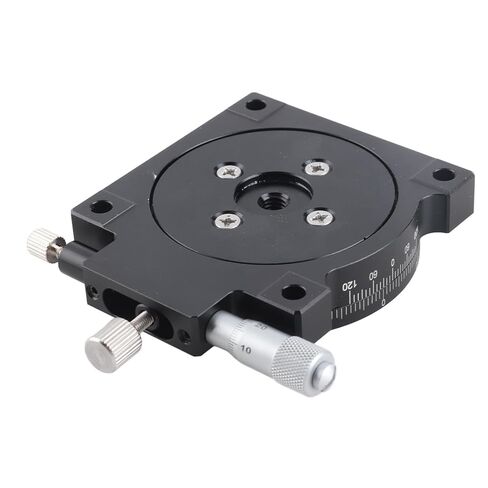 R Axes Sliding Platform 360° Rotation Aluminum Alloy Manual Linear Positioning Stage for Optical Instrument a Load Table and Stable Up with Large Capacity 29 4N of Slide R Axes in Saudi Arabia