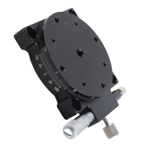 R Axes Sliding Platform 360° Rotation Aluminum Alloy Manual Linear Positioning Stage for Optical Instrument a Load Table and Stable Up with Large Capacity 29 4N of Slide R Axes in Saudi Arabia