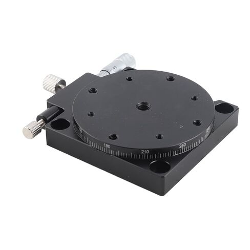 R Axes Sliding Platform 360° Rotation Aluminum Alloy Manual Linear Positioning Stage for Optical Instrument a Load Table and Stable Up with Large Capacity 29 4N of Slide R Axes in Saudi Arabia