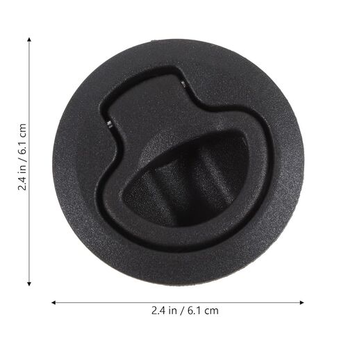 DECHOUS 1 Pack RV & Boat Hatch Latch أسود - يناسب بابين بقطر، مزلاج سحب سريع، مزلاج بلاستيكي دائري للمقطورات البحرية للقوارب RV in Saudi Arabia